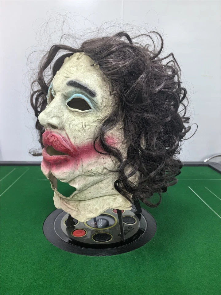 Halloween Realistic Leatherface Mask Full Head Cosplay Latex Masquerade - Image 3 of 4