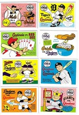 1968 Laughlin Fleer Blue Back WORLD SERIES Cards 1-66 Complete Set EX-NM