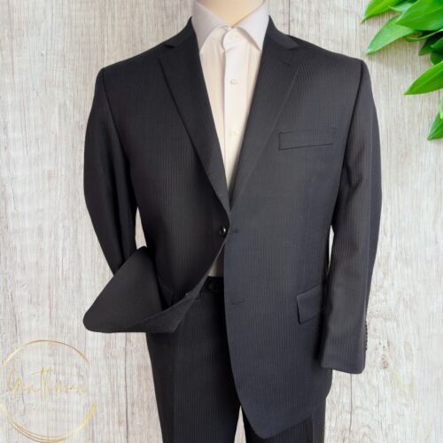 JOSEPH ABBOUD Mens Two Piece Suit Two-Button Suit Blazer Jacket 44S Pant 42Wx30L - Picture 1 of 12