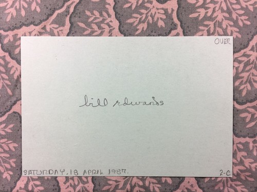 Bill Edwards - El semental luchador - El virginiano - Bonanza - Autógrafo 1987 - Imagen 2 de 2