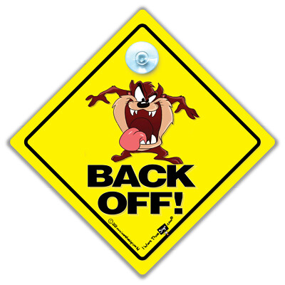 Anti Tailgater Car Sign CHOOSE A DESIGN Keep Your Distance Suction Cup Car Signs