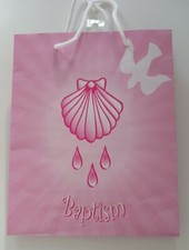 Speciality Gift Bag For Baby's Baptism, Pink
