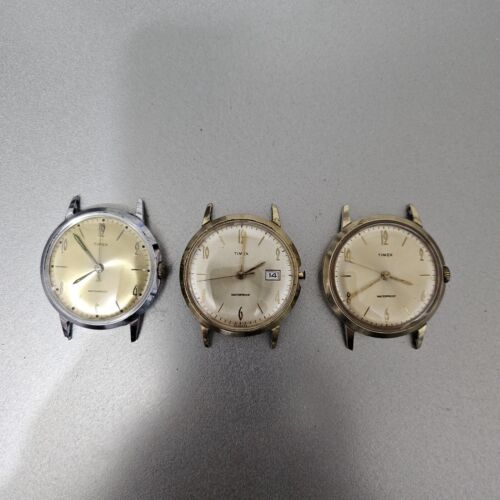 (lot of 3) Vintage Timex Marlin Wind-up watches Watch B13 - Afbeelding 1 van 5