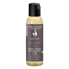 Soothing Touch Ayurveda Bath Body  Massage Oils with Lavender Scent 4.0 Fl Oz