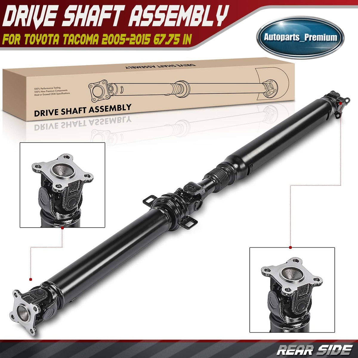 Rear Driveshaft Prop Shaft Assy for Toyota Tacoma 05-15 4WD