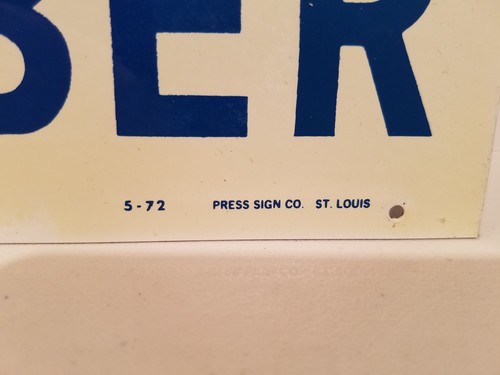 1972 KANSAS FARM BUREAU $500 INSEGNA RICOMPENSA - NUOVO VECCHIO MAGAZZINO - Foto 6 di 6