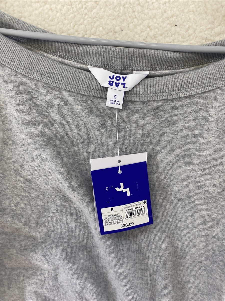 Mi様 Women's Velour Sweatshirt - Joylab Heathered Gray S | eBay