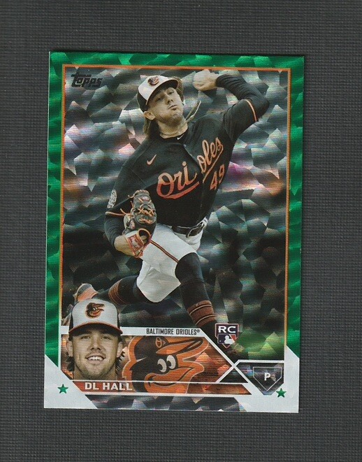 2023 Topps Series 2 DL Hall Rookie  Green Foil /499 #547 Baltimore Orioles