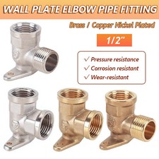 Brass Outside Garden Tap Wall Plate Elbow Wat...