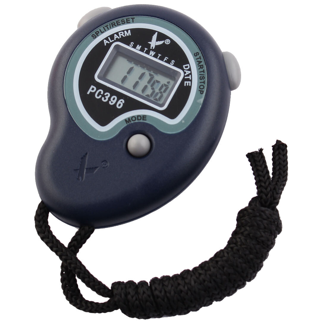 Neck Strap Navy Blue Stopwatch Digital Watch w Orange Whistle | eBay