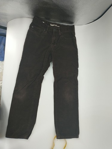 GAP Kids Straight Brown Cords Corduroy Pants Adjustable Waist Boys 8R