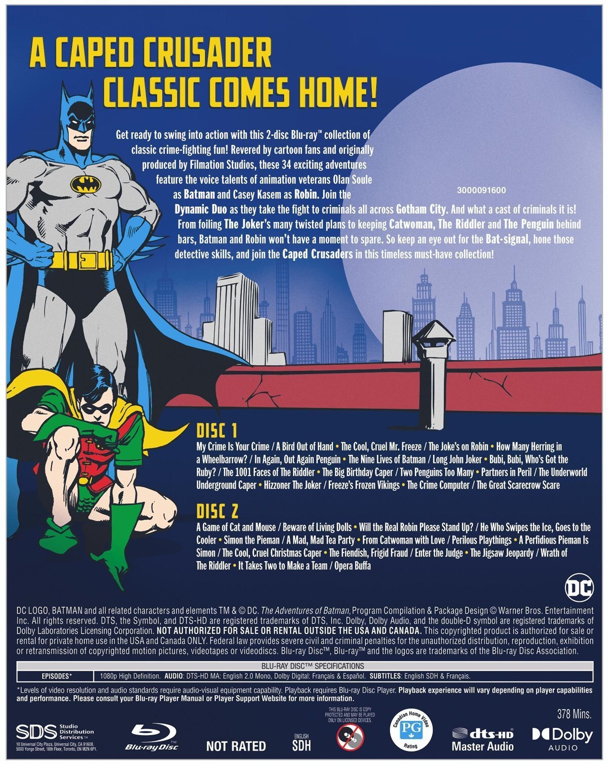 The Adventures of Batman The Complete Collection Blu-ray Jane Webb NEW ...