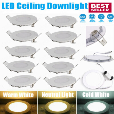 LED Panel Einbaustrahler Deckenleuchte Einbau Beleuchtung eckig rund flach Lampe