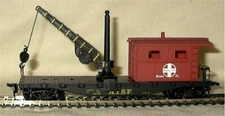 HO SCALE MODEL POWER SANTA FE WORK CABOOSE W/ CRANE NEW