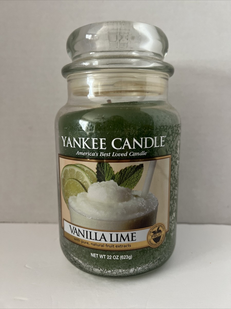 NEW Yankee Candle 22oz/ 623g Vanilla Lime Large Jar Candle | eBay