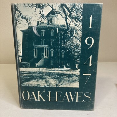 1946 Oak Leaves Hardcover Yearbook Associated Students Of Libfoeld College McMi