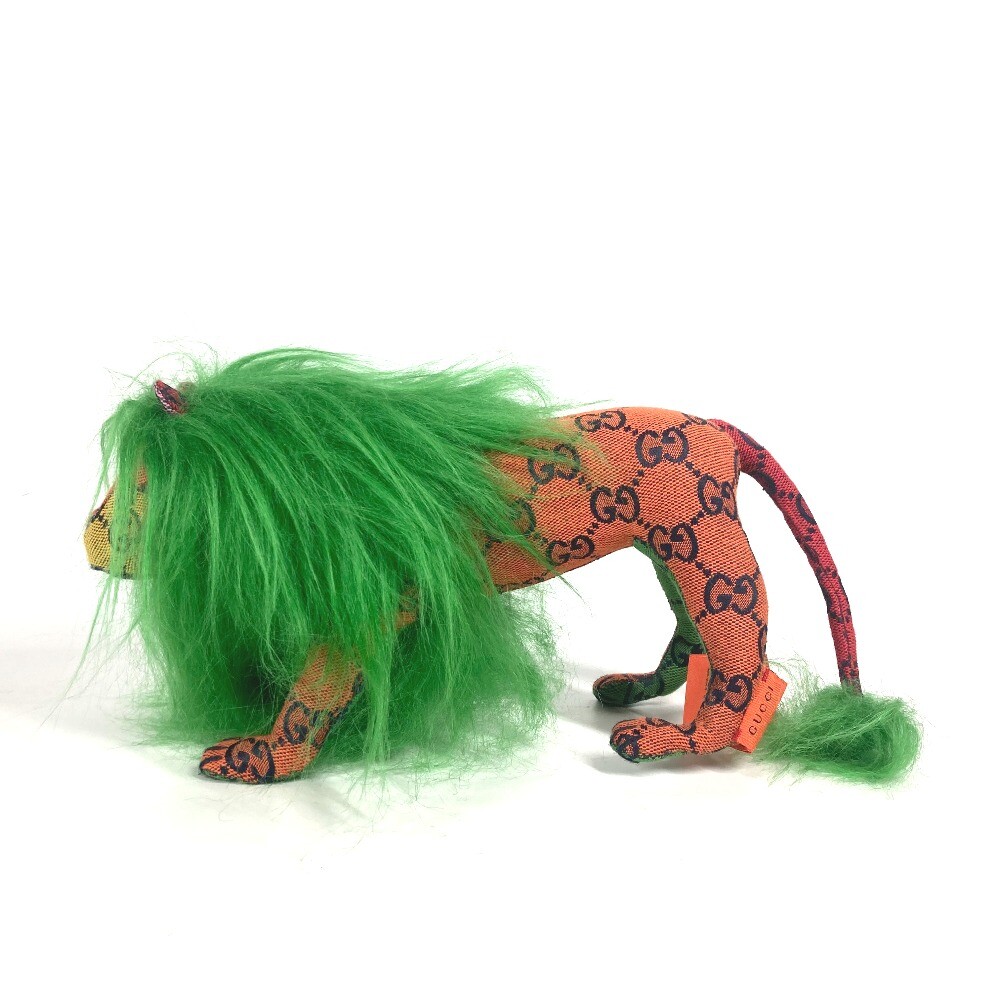GUCCI 670235 GG Decorative Lion doll interior lion Plush