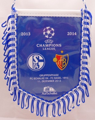 29 Fc Schalke 04 Wimpel Banner Steaua Bukarest Champions League 2013 Sfcv Fussball Fanshop Fussball