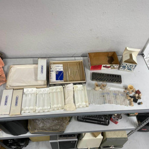 79pc Science Chemistry Glass Test Tubes Pyrex Skilcraft Mad Scientist Halloween