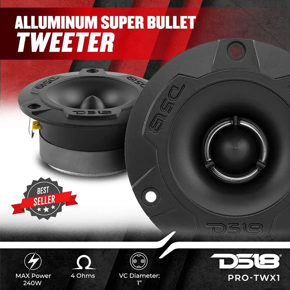 DS18 PRO-GM6.4PK Médio e Alto Pacote Completo Inclui 2X Midrange 2X Tweeter - Imagem 4 de 4