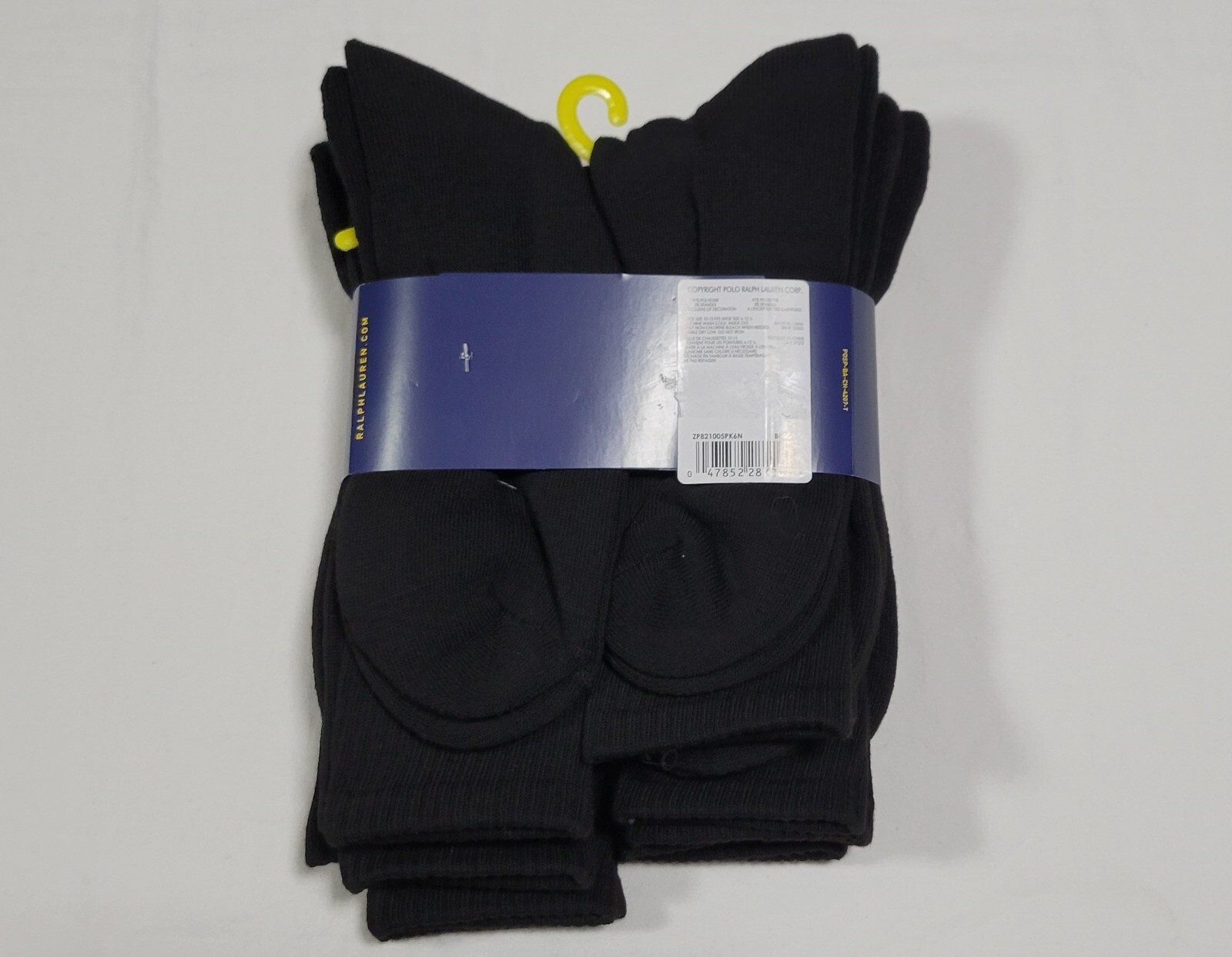 Polo Mens Ralph Lauren - 6 Pair Crew Socks Classic Sport Cushioned  Sz 6-12.5 thumbnail 6