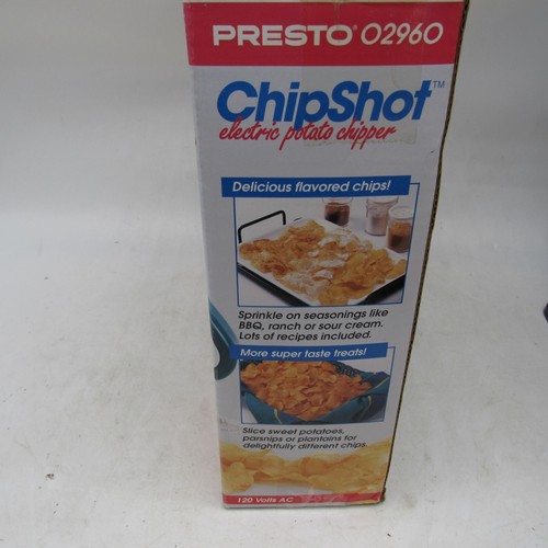 Presto Chipshot Electric Potato Chipper In Box VERY NICE FAST SHIPPING - Picture 7 of 9