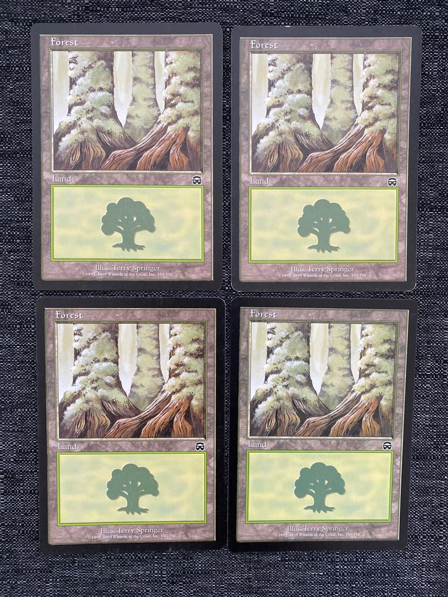 Forest x8 #350 (Terry Springer) MTG Mercadian Masques NM-LP Magic