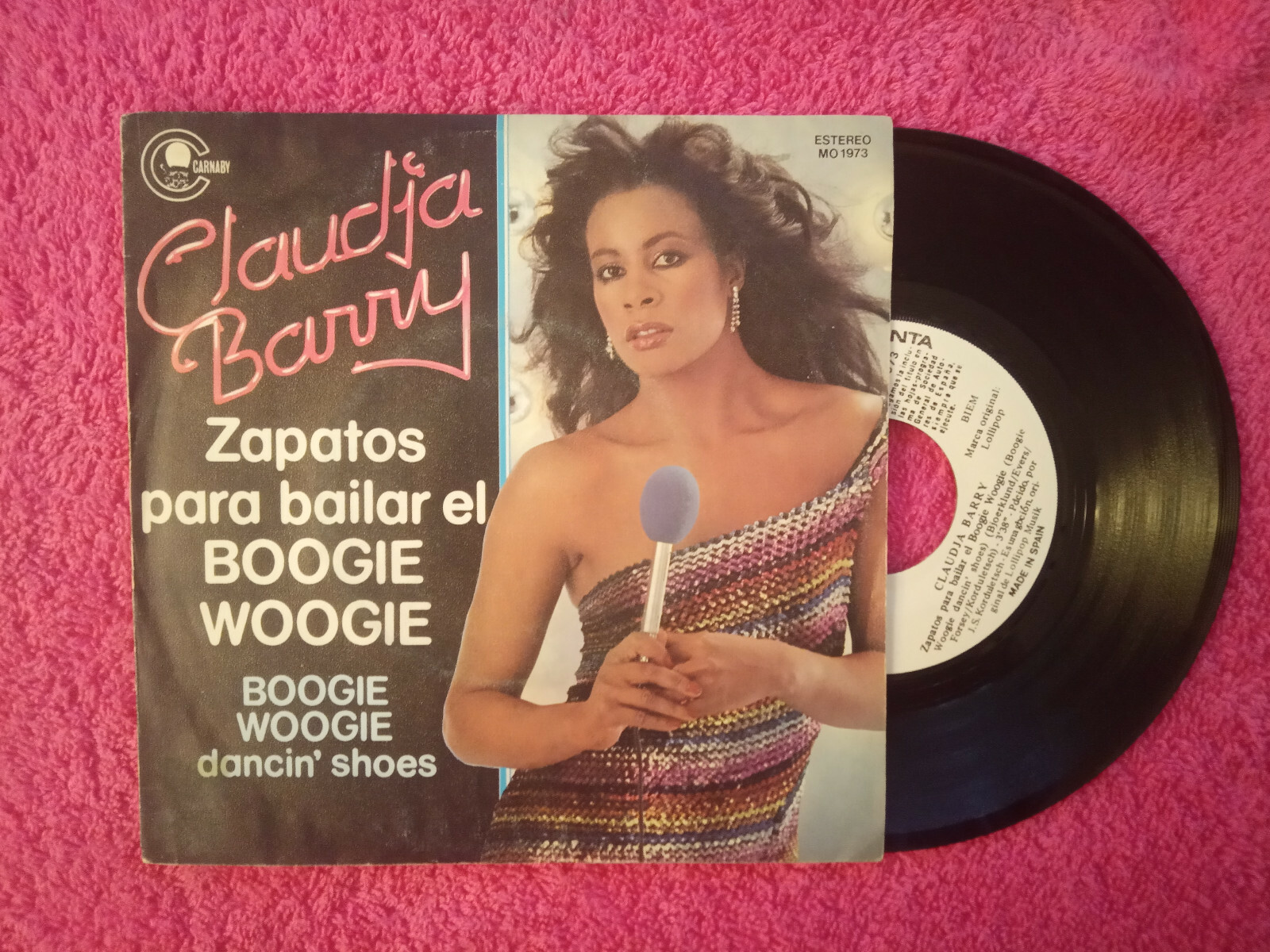 7" CLAUDJA BARRY Zapatos para bailar el Boggie Woggie MO 1973 SPAIN promo EX-/NM