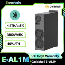 NEW Miner Goldshell E-AL1M 4.4TH 1800W ALPH Black 3 Algorithm with PSU In Stock