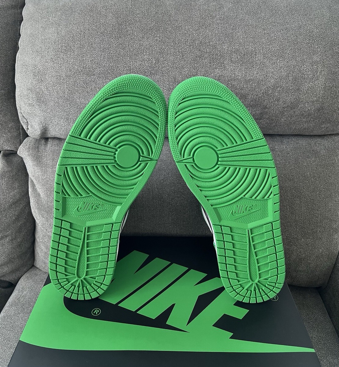 Size 13 - Air Jordan 1 Retro OG High Lucky Green for sale online