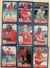 1986 Fleer St. Louis Cardinals Complete Team Set!!  Ozzie Smith ++