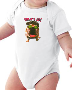 Infant Creeper Bodysuit One Piece T Shirt What S Up Puppy Dog Doggy K 181 Ebay