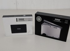 New Limited Edition Ridge 2.0 Wallet GT Silver W/ Coin Tray RFID Proof USA