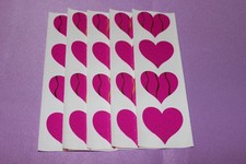 Mrs. Grossman's LOT 5 Strips Vintage 1996 RARE Reflect Glimmer Heart Stickers