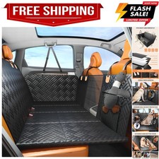 Dog Car Seat Cover for Back Seat, Hard Bottom Back Seat Extender for Dogs, Ba...