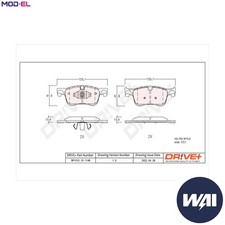 BRAKE PAD SET DISC BRAKE DP1010.10.1148 FOR CITROEN C4/GRAND/SPACETOURER/II 1.2L