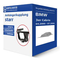 Auto Hak AnhäNgerkupplung Starr für BMW 3Er Cabrio Typ E46 AHK