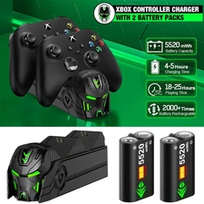 2x5520mWh Rechargeable Battery for Xbox Series X|S,Xbox One/Elite/S|X Controller