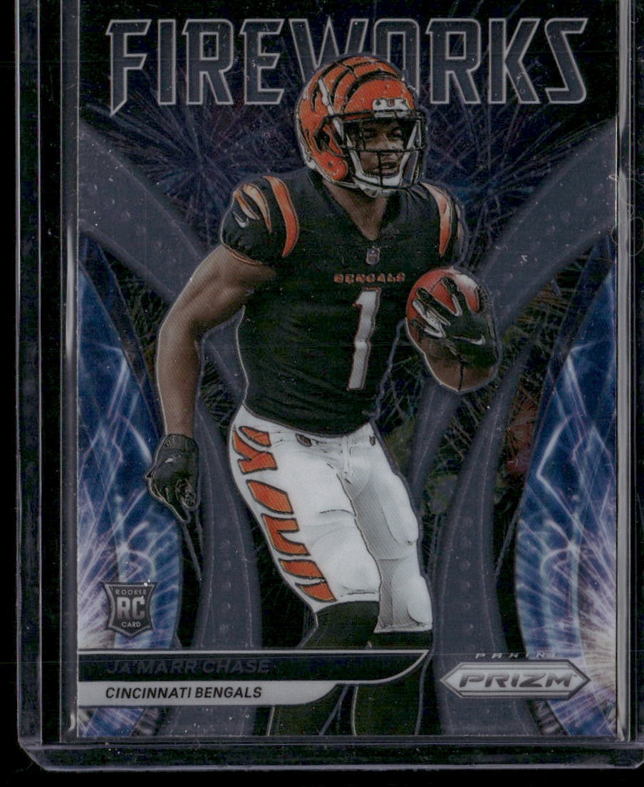 2021 Panini Prizm #F-11 Ja'Marr Chase Fireworks