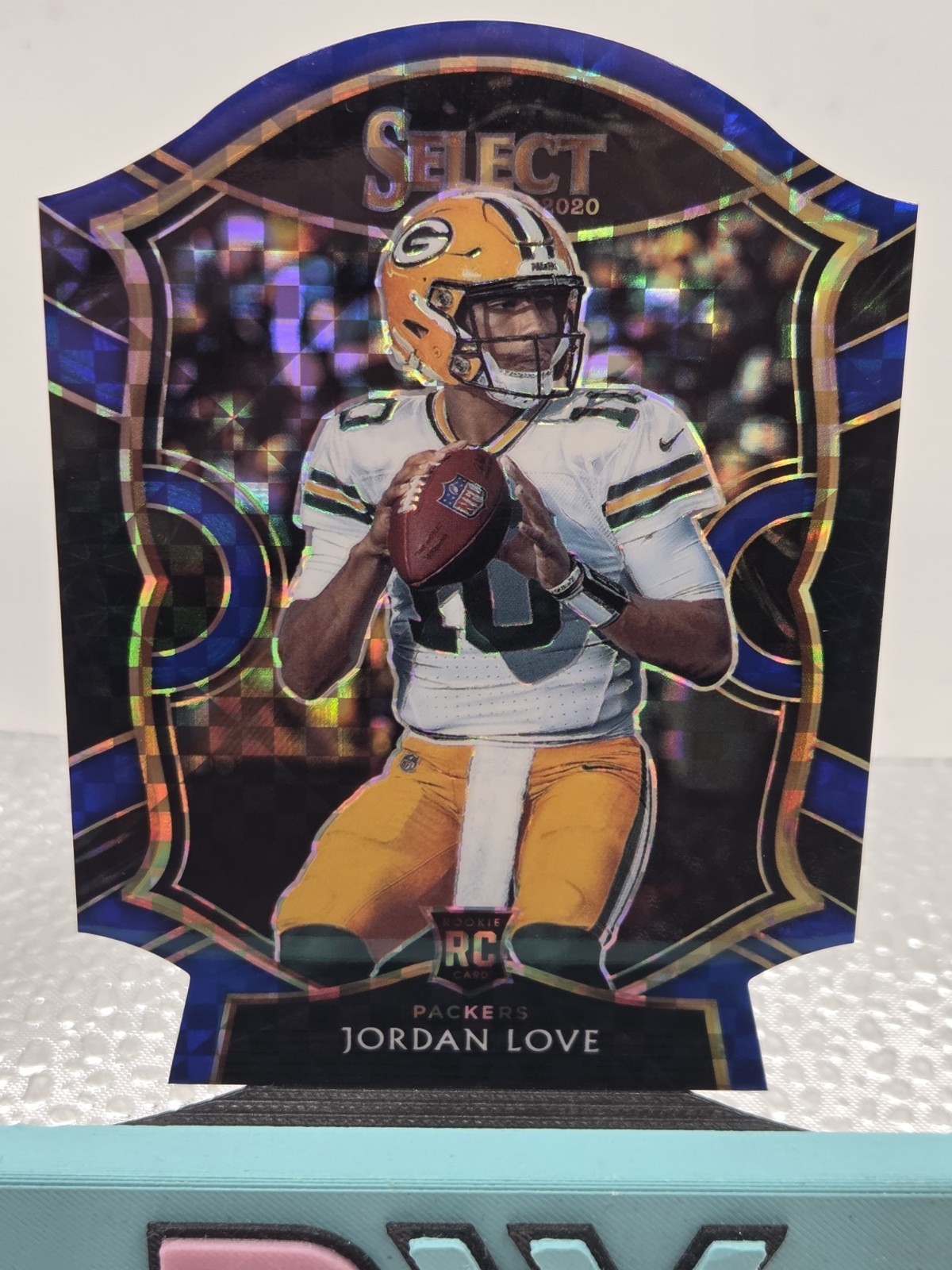 JORDAN LOVE 2020 SELECT CONCOURSE ROOKIE BLUE CHECKER DIE CUT RC Q4193