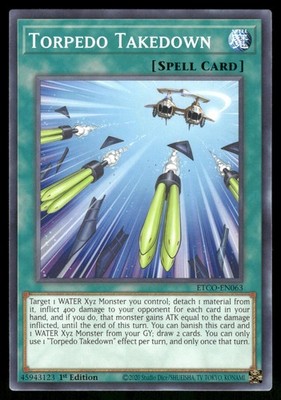 Yugioh Torpedo Takedown ETCO-EN063 Common 1st Edition NM