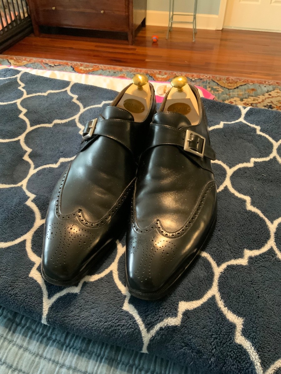 Men's Crockett & Jones Chadwick 2 Handgrade Single Monk, Black, 10
