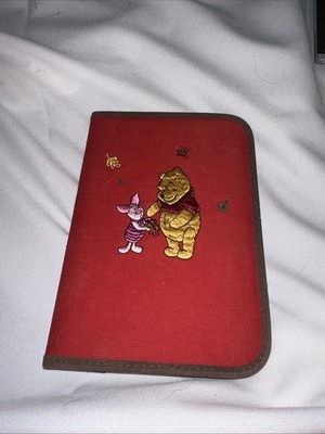 Vintage Disney Winnie The Pooh Planner Address Phone Book Embroidered Unused