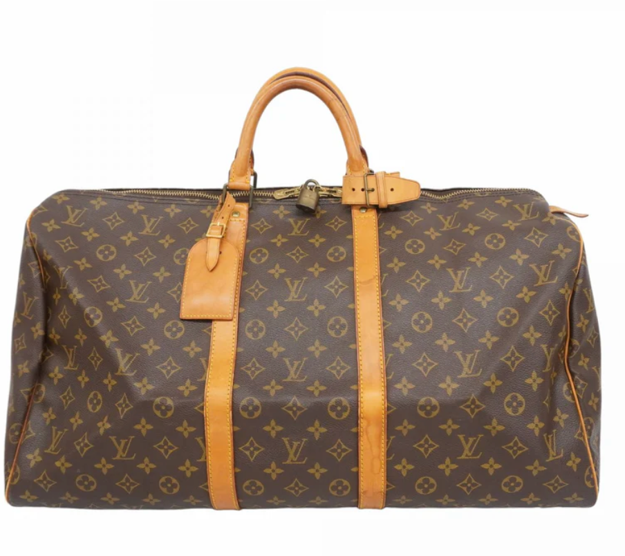 Louis Vuitton Monogram Keepall 55 Travel Bag M41424 in Vintage Condition-image