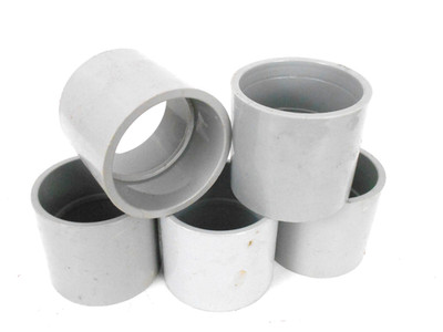 5 Pack 2'' PVC Conduit Coupling Fitting Sch 40 / Sch 80 Scepter EC-35 CP20 Kraloy