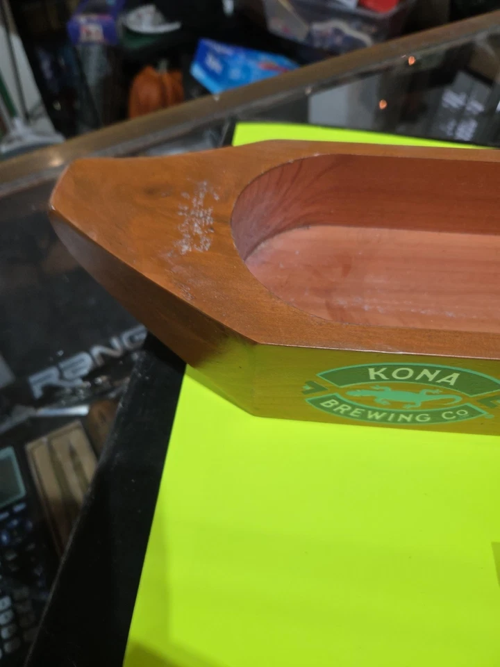  Kona Brewing Company Big Wave Golden Ale Outrigger Serving Boat Tray Big Island - Image 2 of 4