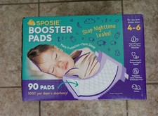 Sposie Booster Pads Diaper Doublers   90 Pads   Size 4-6   New Sealed box
