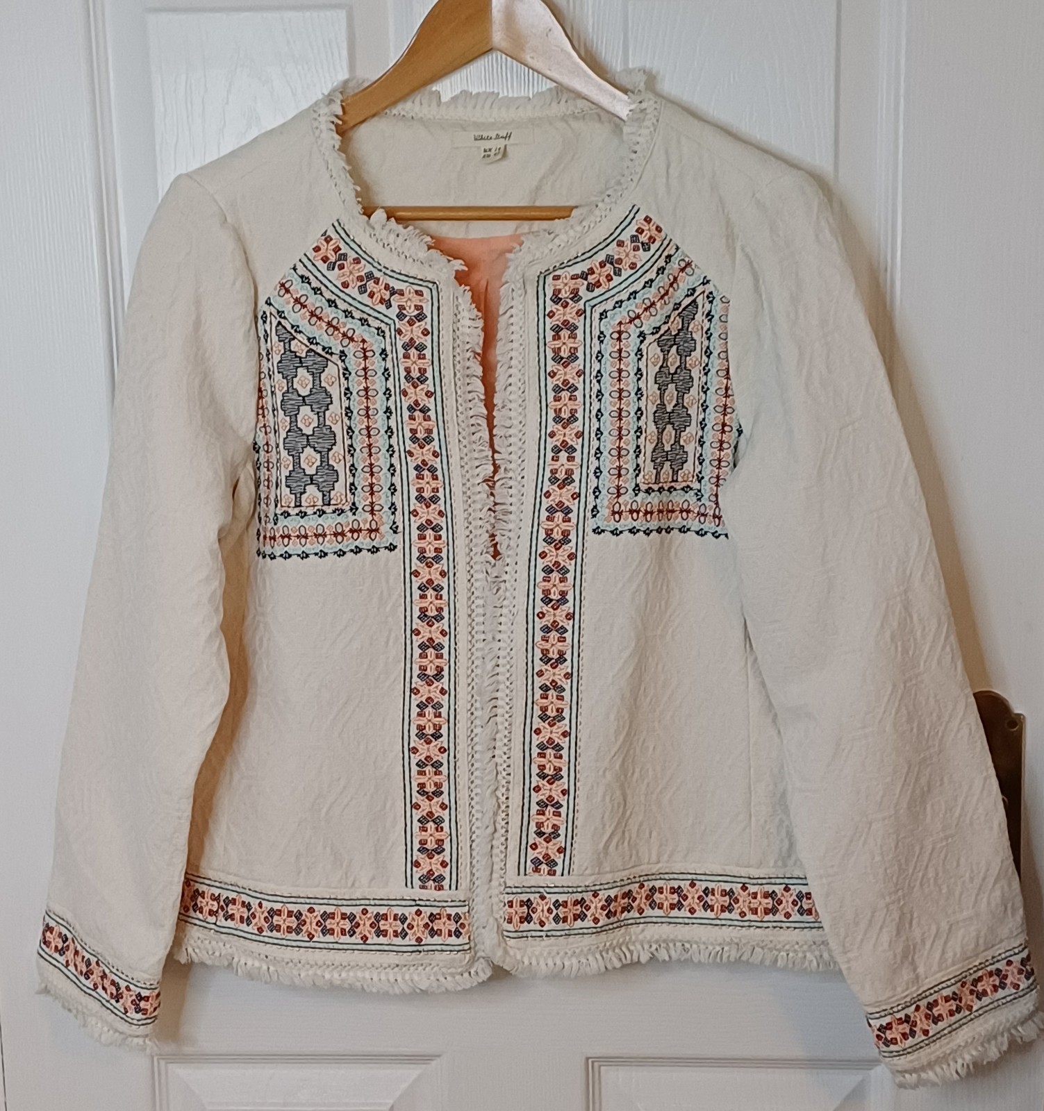 White Stuff UK14 Vimara Trophy Jacket Embroidered… - image 1