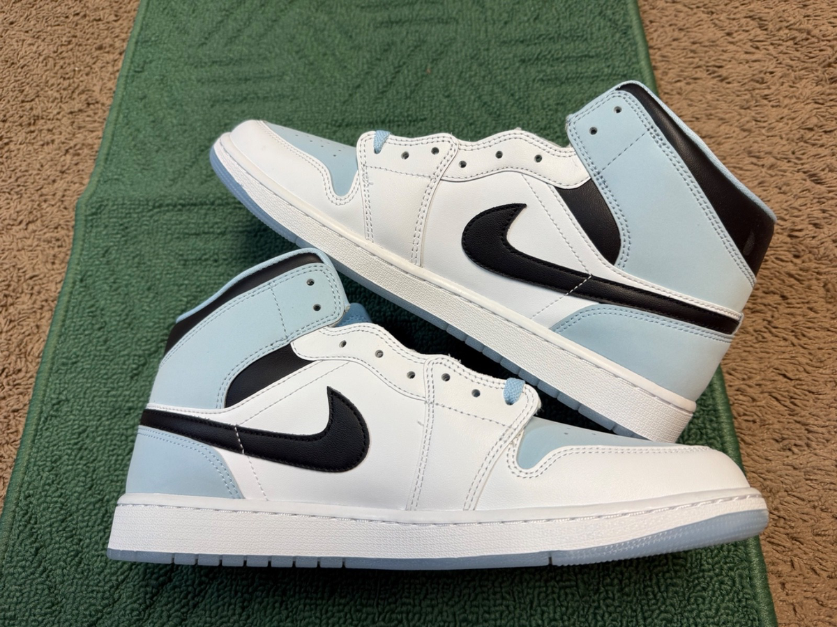 DV1308-104 Nike Air Jordan Mid SE White Ice Blue Men's Size 12