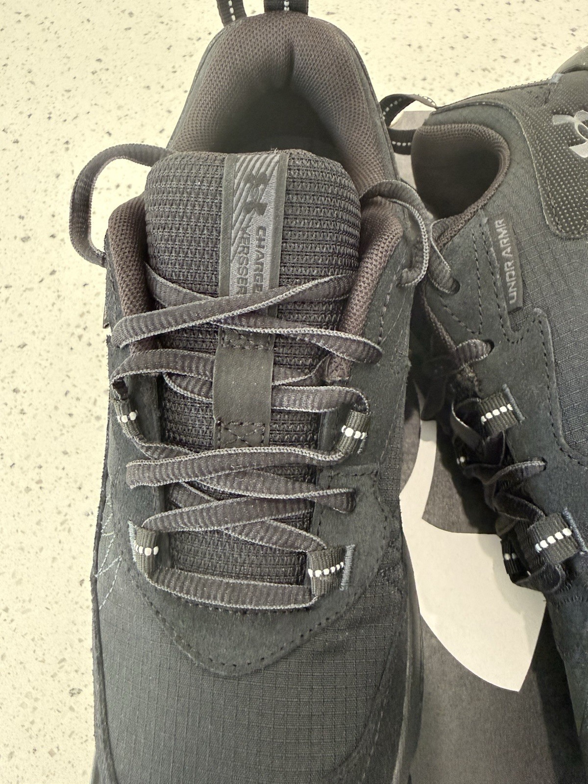 NEW MENS UNDER ARMOUR SZ 8 SHOES BLACK CHARGED VERSSERT 2 thumbnail 2